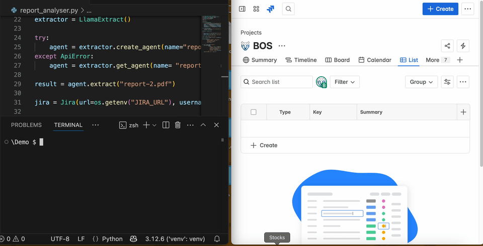 Agent parsing demo