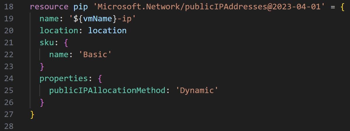 Public IP code